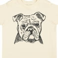 thumbnail image 4 of Inktastic English Bulldog Sketch Portrait Boys or Girls Toddler T-Shirt, 4 of 5