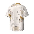 thumbnail image 6 of PAYOHTO Cute Cow Pattern Mens Hawaiian Casual Short-sleeved Shirt Tropical Summer Beach Button Down Shirts, 6 of 7