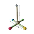 thumbnail image 2 of Rvkxad Parakeet Wooden Exercise Wheel, Interactive Rotating Bird Toy with Perches, Cage Hanging Accessory for Small Birds, Pet Avian Activity, 2 of 5