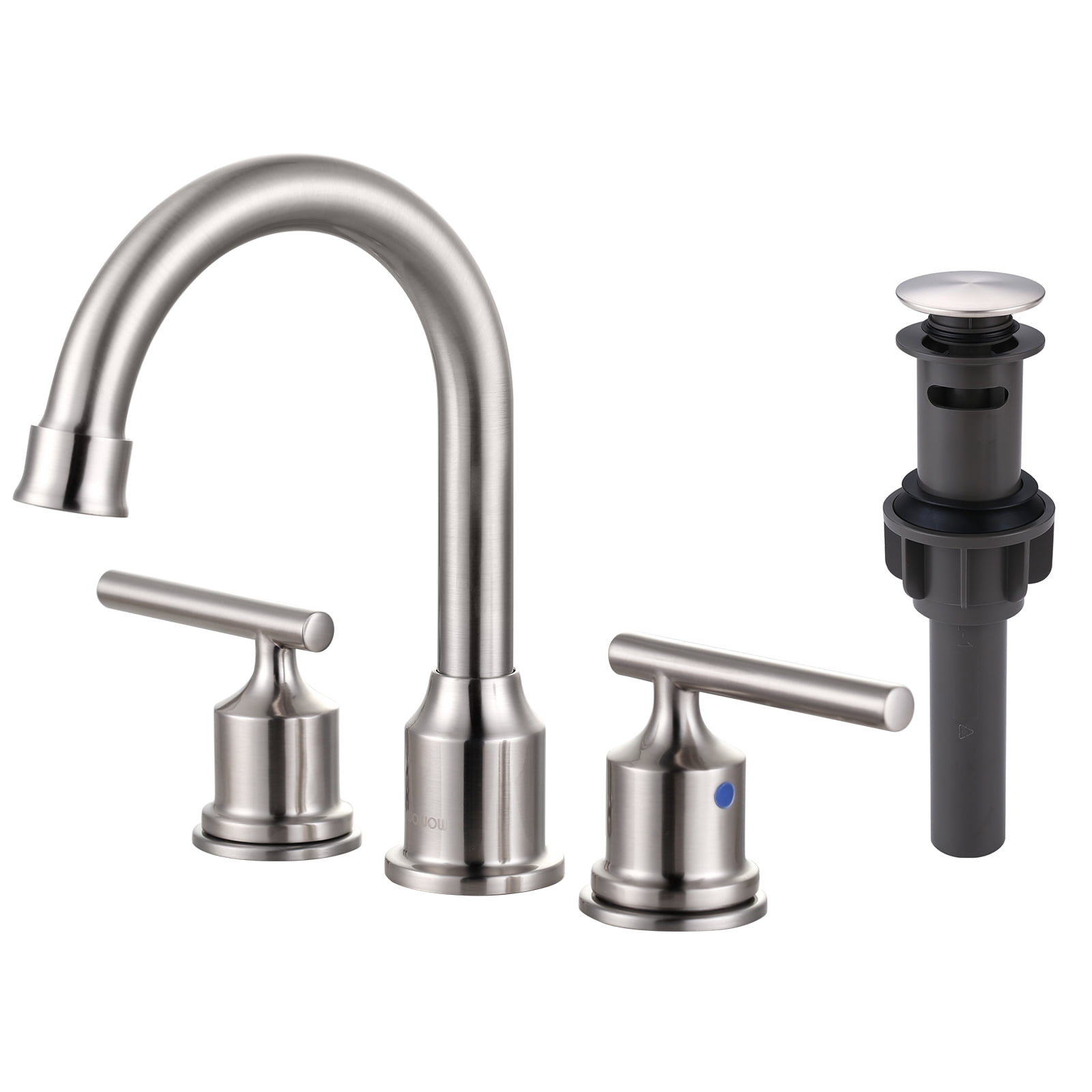WOWOW Widespread Bathroom Faucet, Centerset Basin Faucet ,2 Handles