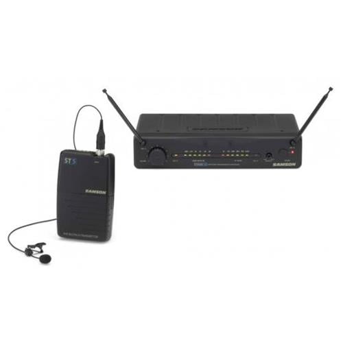 Samson Stage 55 Wireless Lavalier Microphone System, Includes ST5 Beltpack Transmitter, SR55