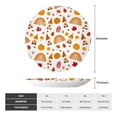 thumbnail image 2 of Kdxio Fall Gnomes Harvest Bone China Decorative Plate Ceramic Decorative Plate for Home Office Wall Stand Decorative Plates for Home Bedroom-8in, 2 of 6