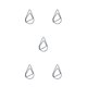 thumbnail image 2 of Clip de papel Monstrate 30 uds Color sólido forma de gota de agua, 2 of 6