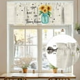 thumbnail image 7 of You Are My Sunshine Valances for Windows, 42 x 12in, Retro Sunflower Bee Farm Rod Pocket Kitchen Valance Curtain Light Filtering Window Treatments for Living Room Bedroom, 1 Panel, 7 of 7