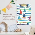 thumbnail image 4 of FORMRS Acrylic Clipboard with Low Profile Clip Standard A4 Letter Size, 12.5" x 9", Colorful Sailboats, 4 of 8