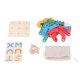 thumbnail image 1 of Juguete de Tablero de Rompecabeza de niños xo, color Brillante Seguro Aprendizaje de Temprano de Madera Portátil Xo Board Juego de Mesa Cerebro educativo Desarrollo para preescolar, 1 of 7