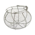 thumbnail image 3 of Cesta de alambre para huevos, soporte para huevos con asa, contenedor de almacenamiento para cocina, cesta para recoger huevos, para alimentos,, 3 of 8