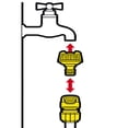 thumbnail image 4 of Adaptador para grifo de dos tamaños: G ¾ y reductor a G ½ Karcher para jardín 1 pza, 4 of 7