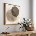 thumbnail image 2 of Framed Canvas Print Abstract Wall Art Neutral Boho Decorative for Living Room Bedroom - 16"x16" NATURAL, 2 of 8