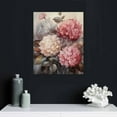thumbnail image 4 of COMIO  Pink Wall Art Flowers Canvas Prints Floral Pictures Gray Modern Romantic Artwork Blush Bloom Painting for Bathroom Living Dining Room Bedroom Home Wall Decor, 4 of 4