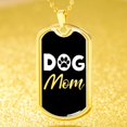 thumbnail image 3 of Chien Mère Patte Collier en Acier Inoxydable Ou 18k or Chien Tag 24" Chaîne, 3 of 8