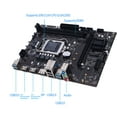 thumbnail image 4 of Placa Base Para Juegos, Interfaz Multimedia HD Memoria De 64 GB LGA 1200 Placa Base DDR4 H511 ATX De 2 Canales Puertos M.2 NVME Para Trabajar, 4 of 7
