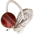 thumbnail image 4 of Hanging Ball for Practice, Knocking & Training | Hanging Season Ball with Rope I Ball with a cord Cricket Hanging Ball Made in India |Sports Leather Match Practice Hanging Cricket Ball Red, 4 of 4