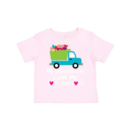 

Inktastic My Grandparents Love Me Boys Boys or Girls Toddler T-Shirt