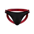 thumbnail image 2 of USNSM Mens Thongs Underwear, Jockstrap G-String Briefs Bulge Pouch Nightclubs Expose Buttocks Without T-Shaped Bottoms Black M, 2 of 5