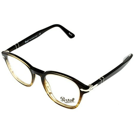 Persol Prescription Eyeglass Frames Unisex Square Brown Havana PO3122V 1026 Size: Lens/ Bridge/ Temple: 48_19_145_38