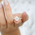 thumbnail image 3 of Silvago Jewelry 1.56 Ct VVS1/E-F Pear Cut Moissanite Ring Gift - 14K White Gold Plated Solitaire Rings - Anniversary Gifts Clearance Ring - Engagement Wedding Ring - Daily Wear Moissanite Ring, 3 of 8