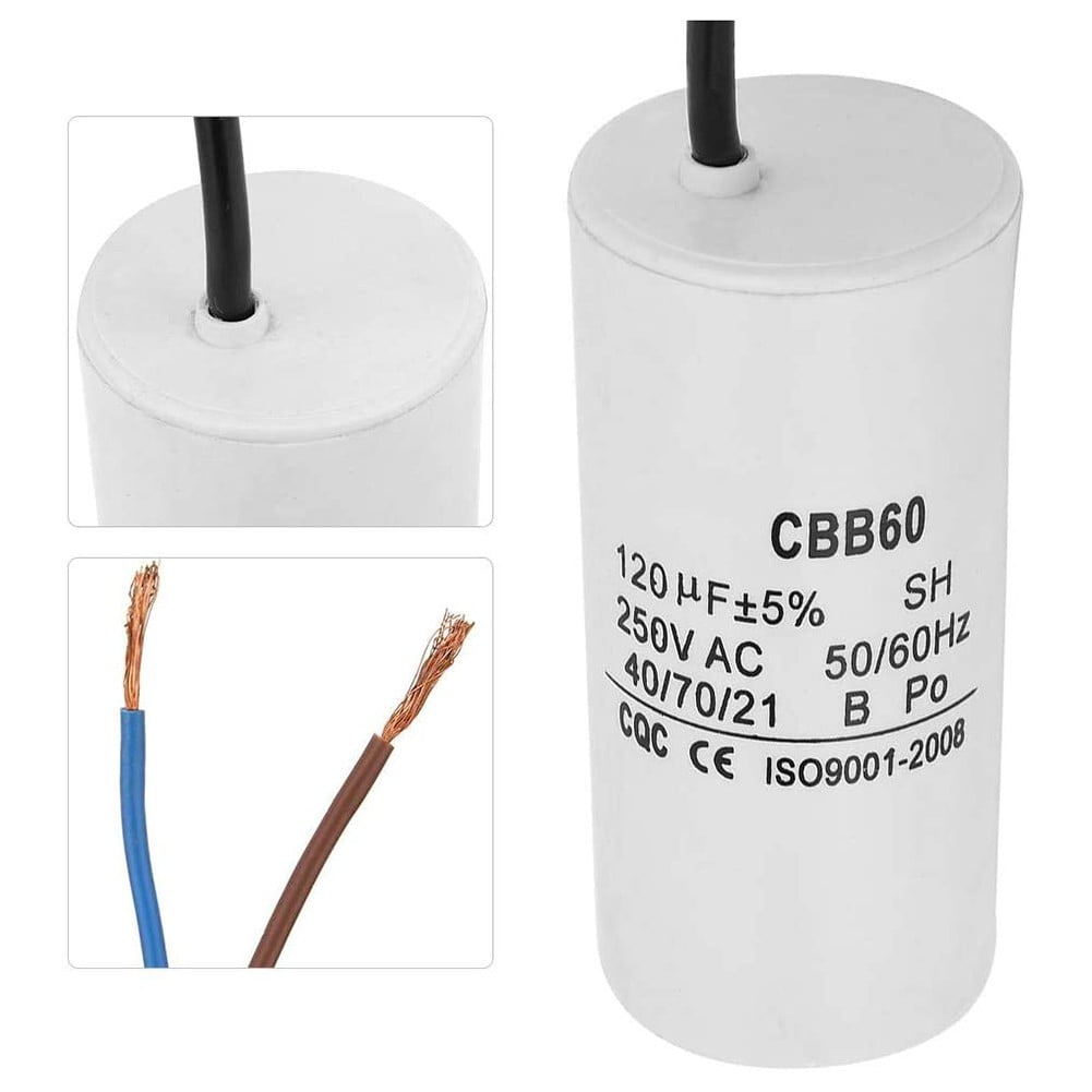 qiya Capacitor 250V 120UF CBB60 Run Motor Generator Compressor Water Pump Capacitor