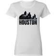 thumbnail image 3 of Inktastic Houston Skyline Grunge Women's T-Shirt, 3 of 5