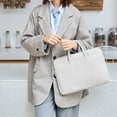 thumbnail image 3 of 14/15-inch Tablet Handbag with Fixed Strap Portable Handles Multi Compartment Pockets Zipper Closure Soft Lining Storage Anti-Col, 3 of 10