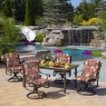 thumbnail image 6 of ARDEN 2-Pack Outdoor Patio Dining Chair Cushion, 20x44, Rain-Proof Seat Pad, Fade-Resistant Outdoor Cushion Ruby Clarissa, 6 of 11