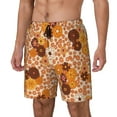 thumbnail image 2 of Gaeub Hippie Ditsy Floral Mens Swim Trunks Stretch Beach Shorts Quick Dry for Men Swim Shorts Swimwear with Pockets- Small, 2 of 9