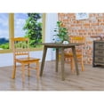 thumbnail image 2 of Pemberly Row 18" Ladderback Wood Dining Chair in Natural Oak (Set of 2), 2 of 7