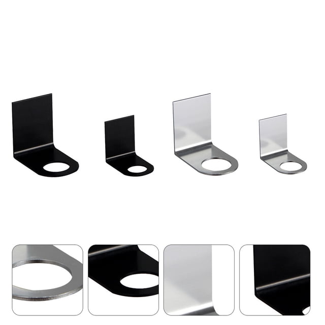 ELAYARD 4Ud Soporte De Pared Negro Para Gel De Ducha Y Con Instalación Fácil
