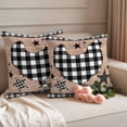 thumbnail image 2 of Chicken Hen Outdoor Waterproof Pillow Covers, Rooster Animals Farmhouse Plaid Brown Wooden Grain Decorative Square Throw Pillowcase Sofa Cushion Sham for Patio/Couch/Chair, 24"x24" 2 Pack, 2 of 8