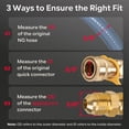 thumbnail image 2 of GASPRO 10FT Natural Gas Hose 3/8" ID with Quick Connect Fittings, Low-Pressure Gas Hose for Grill, Pizza Oven, Patio Heater, Weber, Char-Broil & More, 2 of 10