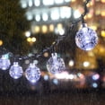 thumbnail image 2 of Solar lights outdoor - 20 LED - 8 modes - Crystal balls - Waterproof - IP65 - For garden, terrace, tree, courtyard, party, wedding, 2 of 4