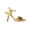 Gold, variant on Lady Couture Lust Rhinestone Petals Dressy Sandals, Silver, 4