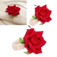 thumbnail image 2 of 2PCS/Bag Simulation Flower Napkin Rings Modern Napkin Holder Table Decorations for WeddingRed, 2 of 9