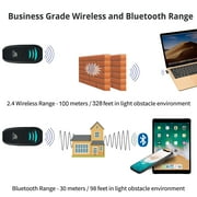 ScanAvenger SA1100 Mini Wireless Barcode Scanner - Bluetooth, Rechargeable 1D/2D Handheld QR Scanner