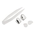 thumbnail image 4 of Hip-Hop Rapper Silver Tone Boca Caps Parrillas De Dientes Personalizadas Conjunto De Parrilla Inferior Sunnimix Tapas para bocadillos, 4 of 8