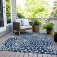 thumbnail image 6 of Addison Rugs Chantille Indoor/Outdoor Transitional Geometric Navy Washable Rectangle Rug, 5' x 7'6", 6 of 6