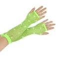 thumbnail image 3 of Womens Mens Winter Gloves Winter Clothing Women 80s Fishnet Gloves Long Neon Fingerless Fishnet Gloves Mesh Gloves Accessory, 3 of 3