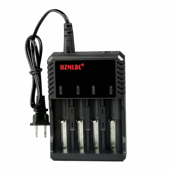 Four-Slot Li-ion Battery Charger USA Plug 4 Slot Universal For 18650 16340 26650 14500 RCR123A