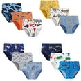 thumbnail image 4 of Bellafa Little Boys Briefs Dinosaur Shark Truck Space Toddler Kids Baby Underwear 3-Pack, 4 of 10