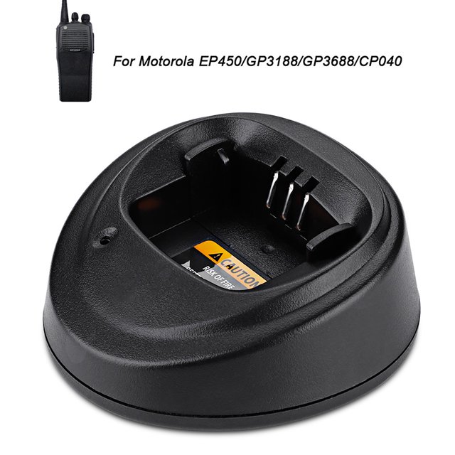 Adaptateur d'Alimentation Talkie Compatible avec EP450 GP3188 GP3688 CP040, Entrée de Tension Large, Conception de Station de Charge de Stand, Rendement Élevé