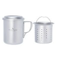 thumbnail image 3 of Taza de titanio con colador de té, taza de café, duradera, multifuncional, fácil de llevar, taza de Camping, taza de agua para el hogar, viajes, pesca, 3 of 8