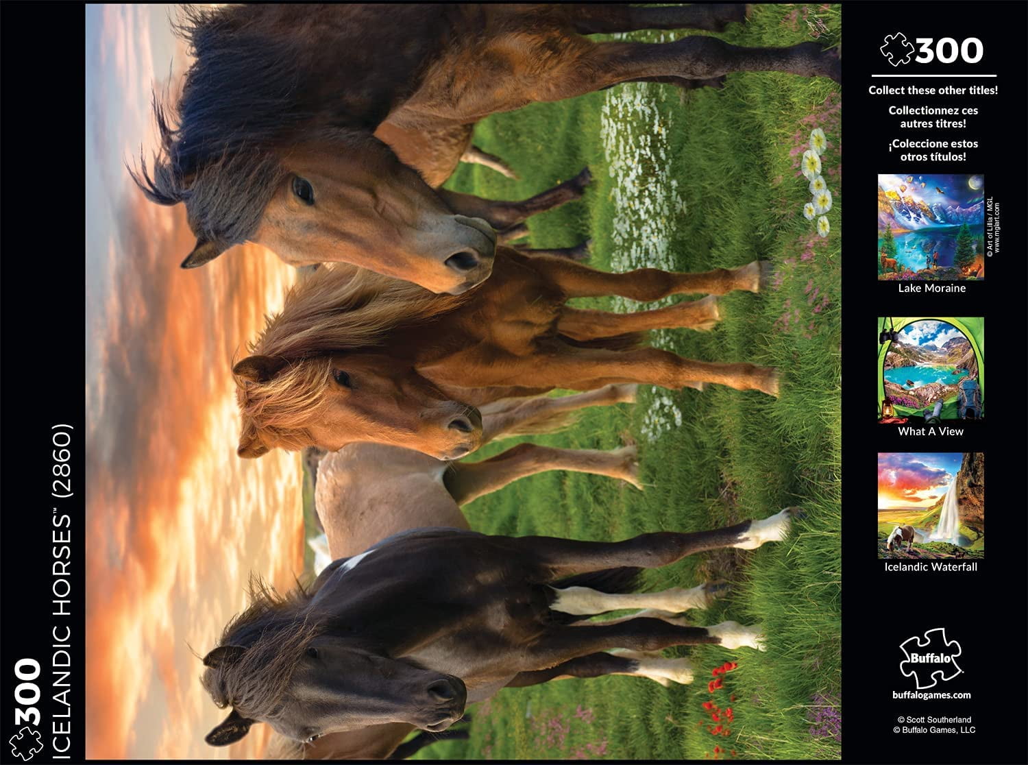 Buffalo Games Icelandic Horses - 300 Pieces Jigsaw Puzzle
