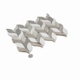 thumbnail image 4 of Mirage 10x12 Warm Beige White Marble Mosaic Leaf Wall and Floor Tile (4.07 sq ft/case) - 5 Pack, 4 of 5