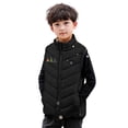 thumbnail image 2 of Gamivast Kids Heated Vests Boys Size 4-15 Graphic Stand Collar Zip up Padded Jackets with 13 Heating Zones and 5-Levels Washable Rechargeable Sleeveless Coats Outerwear with Pockets no Power Bank, 2 of 5