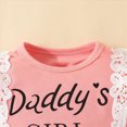 thumbnail image 4 of masbird 3 Piece Newborn Baby Girl Clothes Ruffle Romper Pants Headband Set 0 3 6 9 12 18 24 Months Fall Winter Outfits,Pink,3-6 M, 4 of 6