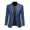 Navy, variant on Men's Trendy Leisure Boutique Suit Jacket Autumn Casual Business Slim Fit Non-ironing Single Button Suit Solid Formal Blouse