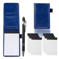 thumbnail image 1 of Camelmother Juego De 10 Soportes Para Bloc De Notas Pequeño, Cuaderno De Bolsillo De 3 X 5 Pulgadas Con Bolígrafo (Bloc De Notas Pequeño Azul), 1 of 1