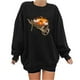 thumbnail image 1 of Blusa holgada de manga larga con estampado de otoño para mujer, suéter informal con cuello redondo, Tops, sudadera Fridja  fjkfkj7143, 1 of 4
