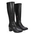 thumbnail image 5 of XY London Womens Masie Knee-High Low Mid Block Heel Boots, 5 of 5