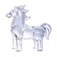 thumbnail image 2 of Figura de caballo de cristal decorativa, robusta y elegante, estatua de caballo, escultura animal para Gris, 2 of 9
